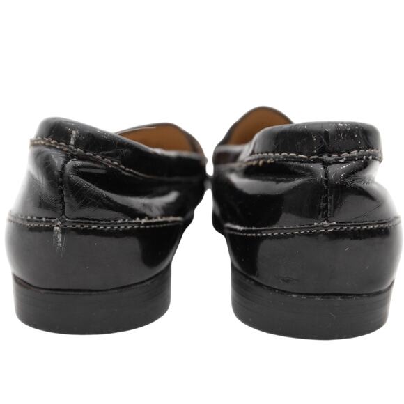 Cole Haan Toddler Black Patent Leather Moc Toe Air Penny Loafers Size 8 - Picture 5 of 10